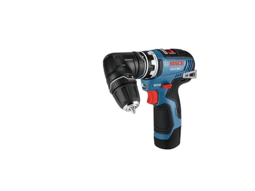 BOSCH GSR12V-300FCB22 12V Max EC Brushless Flexiclick 5-In-1 Drill/Driver System with (2) 2 Ah Batteries