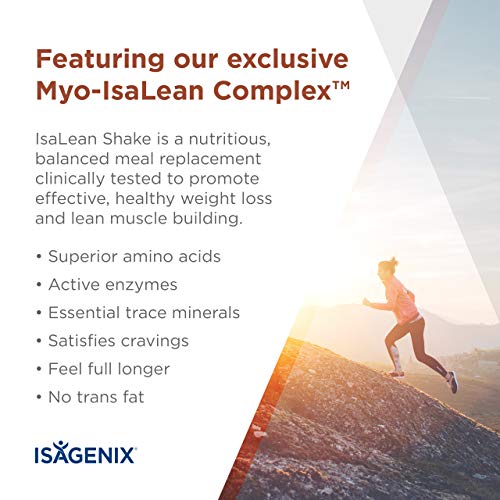 Isagenix IsaLean Shake - Complete Superfood Meal Replacement Drink Mix for Healthy Weight Loss and Lean Muscle Growth - 854 Grams - 14 Meal Packets (Creamy Dutch Chocolate Flavor)