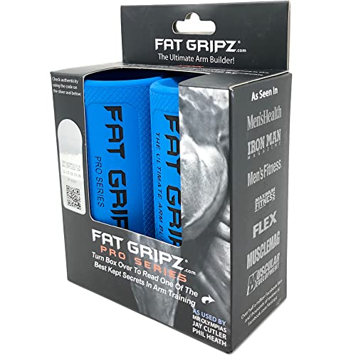 Fat Gripz Pro - The Simple Proven Way to Get Big Biceps & Forearms Fast (Winner of The Men’s Health Magazine Strength Training Equipment Award) (2.25” Outer Diameter)