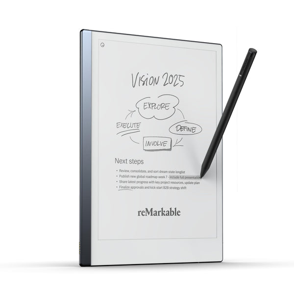 reMarkable 2 - New Generation Paper Tablet (+ Marker Plus with Eraser) Take notes on a screen that looks like paper; convert them into text; access your notes on all devices