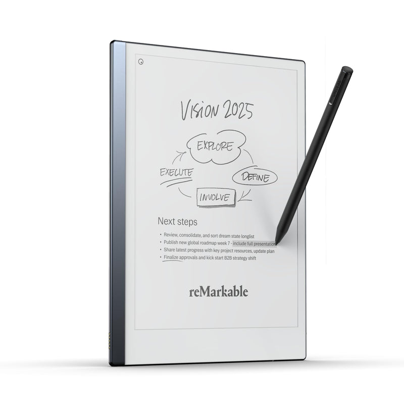 reMarkable 2 - New Generation Paper Tablet (+ Marker Plus with Eraser) Take notes on a screen that looks like paper; convert them into text; access your notes on all devices