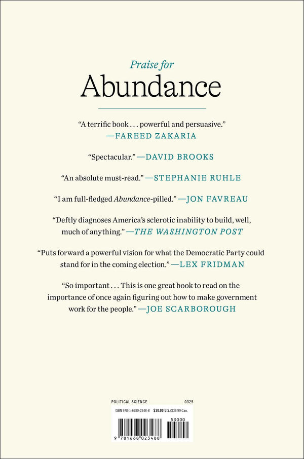 Abundance: What Progress Takes