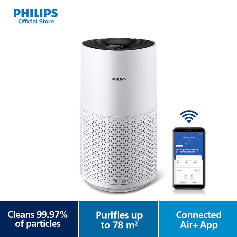 Philips Air Purifier Smart 1000i Series, Purifies rooms up to 78 m², Removes 99.97% of Pollen, Allergies, Dust and Smoke, Wi-Fi Connectivity, Ultra-quiet and Low energy consumption (AC1715/70)