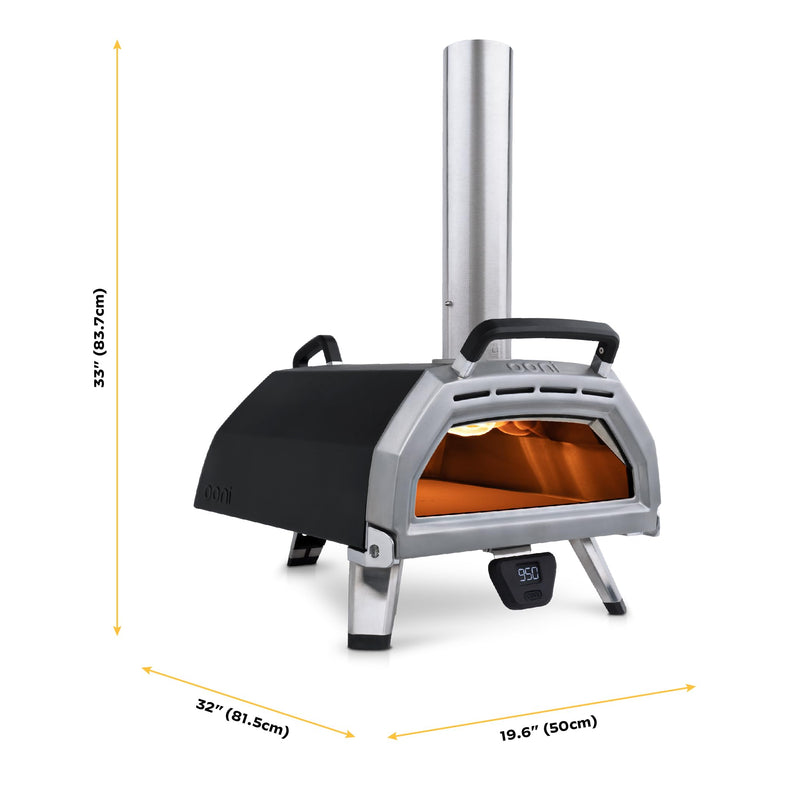 Ooni Karu 16 Multi-Fuel Outdoor Pizza Oven - Ooni Pizza Ovens – Cook in the Backyard and Beyond with this Portable Outdoor Kitchen Pizza Making Oven