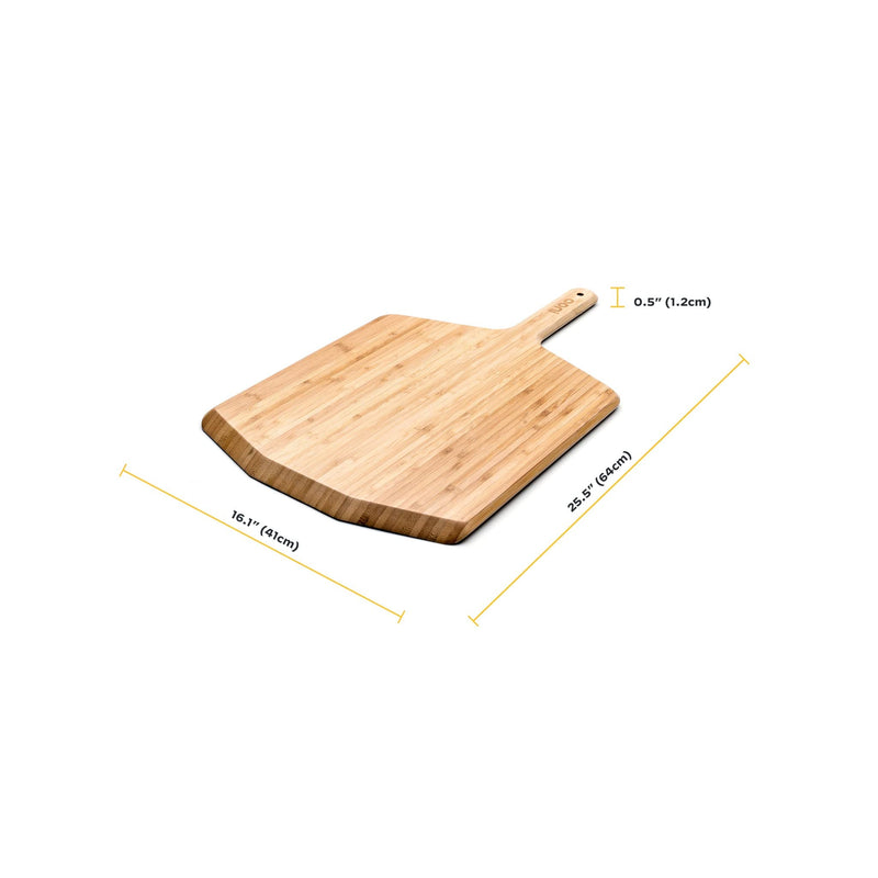 Ooni 16" Bamboo Pizza Peel – Lightweight Smooth Wooden Pizza Paddle and Serving Board – Ooni Outdoor Pizza Oven Accessories