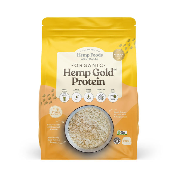 Hemp Foods Australia Organic Hemp Protein Powder, 900g