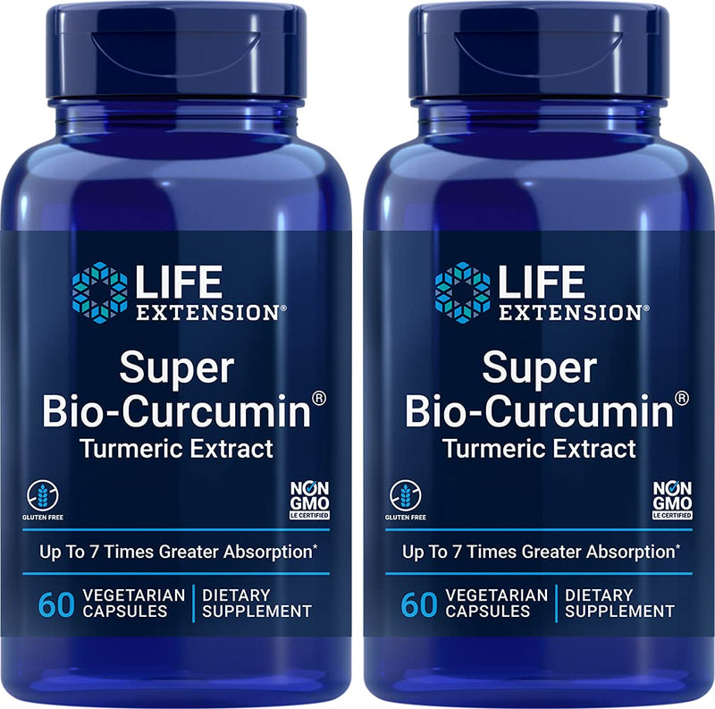 Life Extension Super Bio-Curcumin 400 mg 60 Vegetarian Capsules (2 Pack)