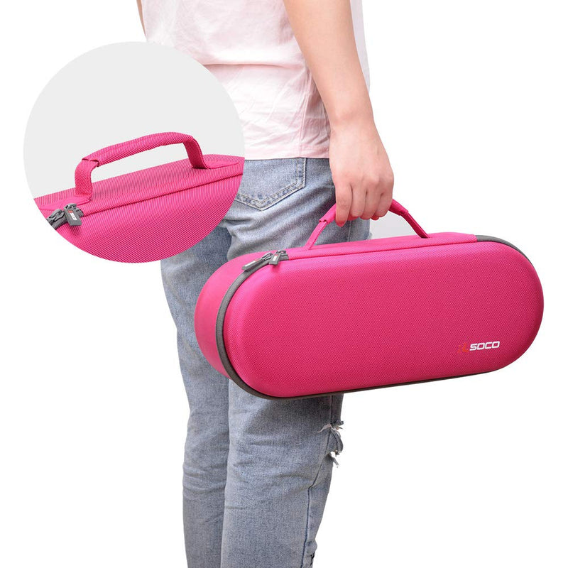 RLSOCO Hard Case for Dyson Supersonic Hair Dryer Iron/Fuchsia-Fits All Hair Dryer Accessories (Pink)