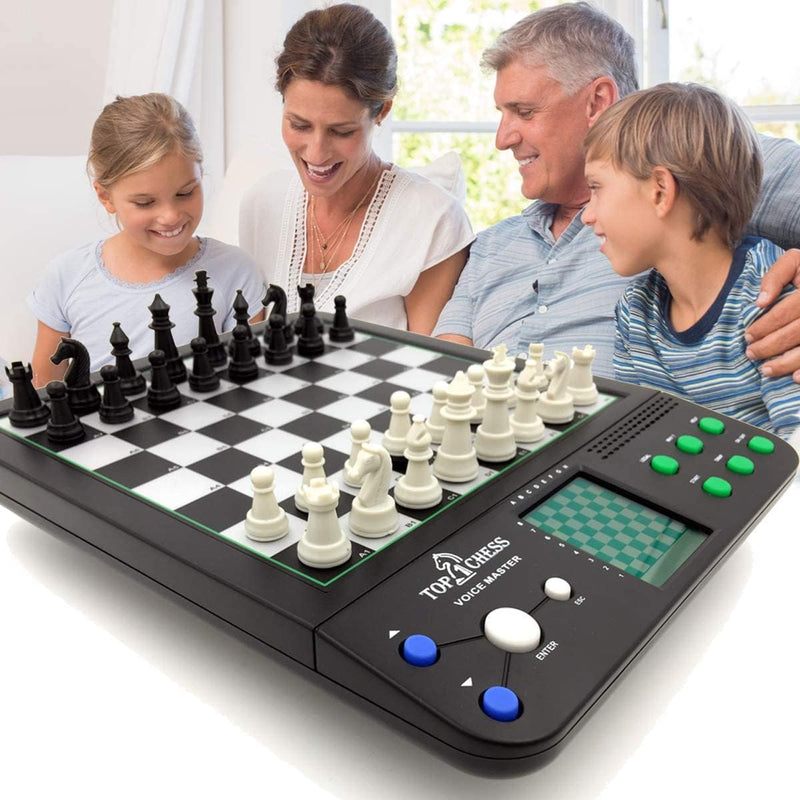 Top 1 Chess Set Board Game, Voice Chess Academy Classical Game, 8 In1 Computer Voice Teaching System, Teaching Chess Strategy for Chess Lovers