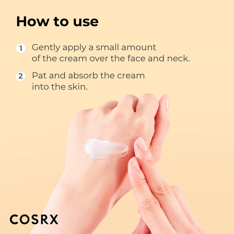 COSRX Snail Mucin 92% Repair Cream, Daily Face Gel Moisturizer for Dry Skin, Acne-prone, Sensitive Skin, Not Tested on Animals, No Parabens, Korean Skincare (3.52 Fl Oz (Pack of 1)