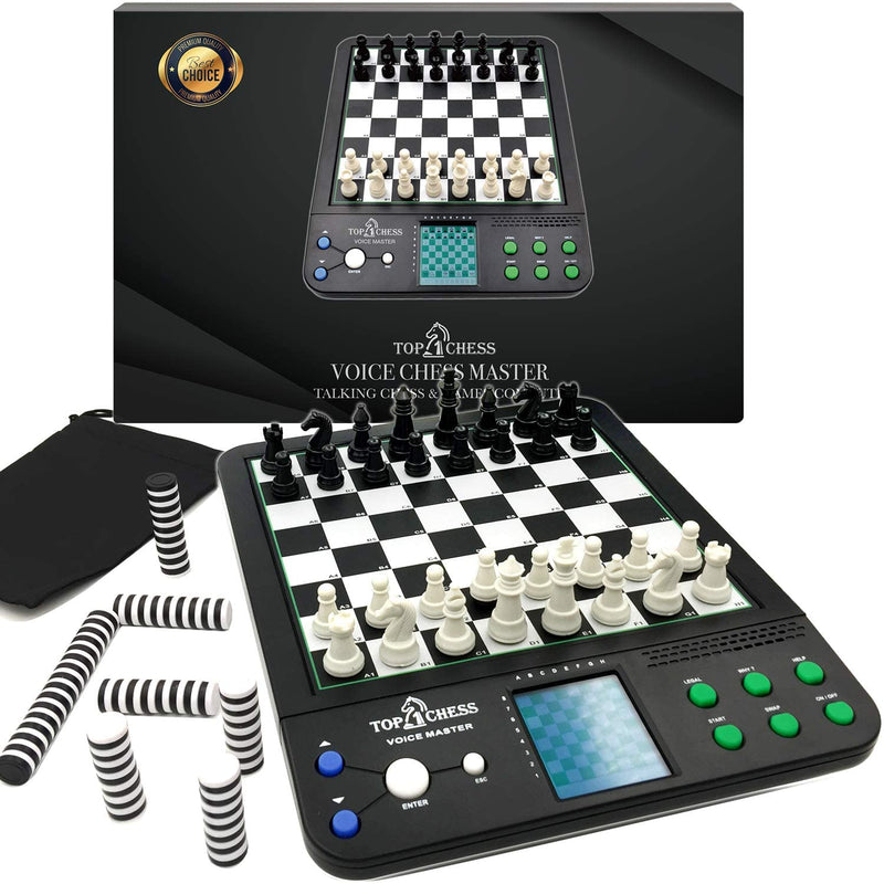 Top 1 Chess Set Board Game, Voice Chess Academy Classical Game, 8 In1 Computer Voice Teaching System, Teaching Chess Strategy for Chess Lovers