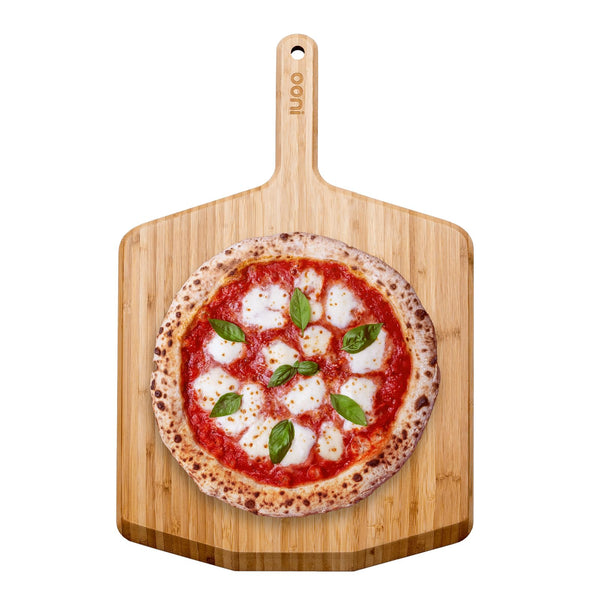 Ooni 16" Bamboo Pizza Peel – Lightweight Smooth Wooden Pizza Paddle and Serving Board – Ooni Outdoor Pizza Oven Accessories