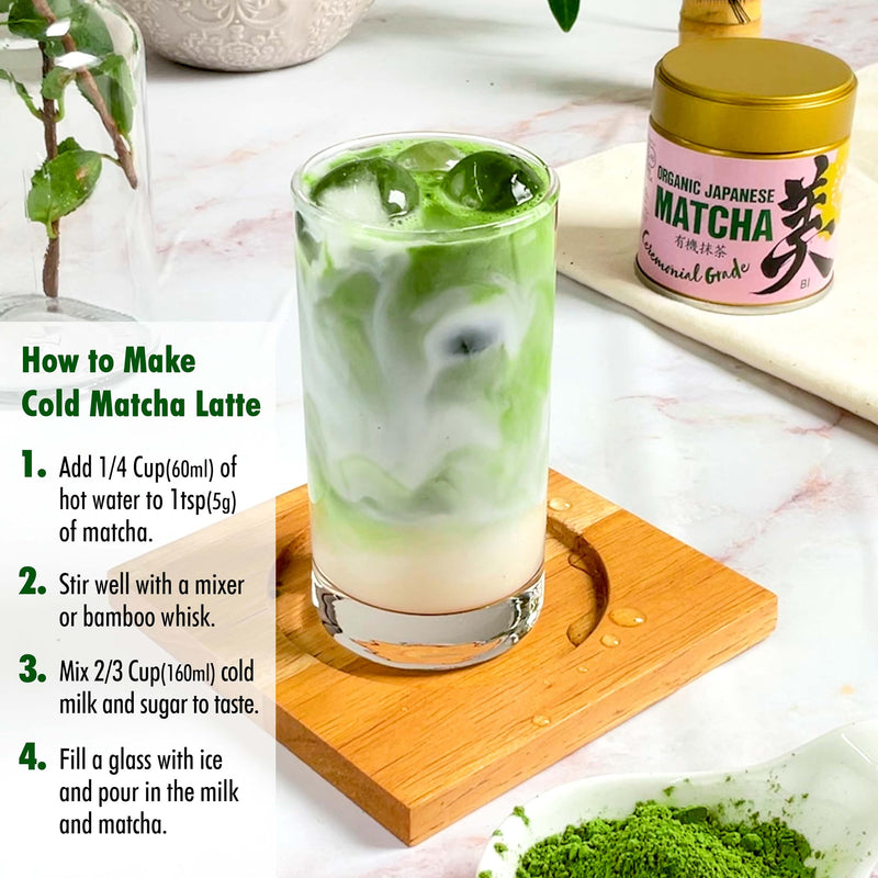 YAMASAN KYOTO UJI Japanese Ceremonial Grade Matcha, Matcha Green Tea Powder, 100％ Authentic Japanese Origin, From Uji Kyoto, Japan (30g)
