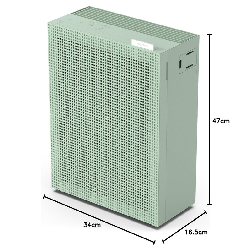 COWAY AIRMEGA 150 Air Purifier (Sage Green) - Removes up to 99.999 percent of fine dust and harmful particles, ECARF certified for allergy sufferers, for rooms up to 73 m²