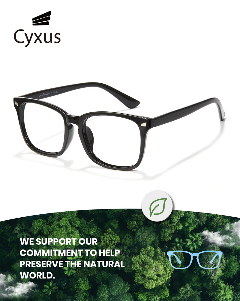 Cyxus Blue Light Blocking Glasses Anti Eyestrain Computer Gaming Eyeglasses for Men Women