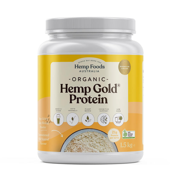 Hemp Foods Australia Organic Hemp Gold® Protein Powder 1.5kg