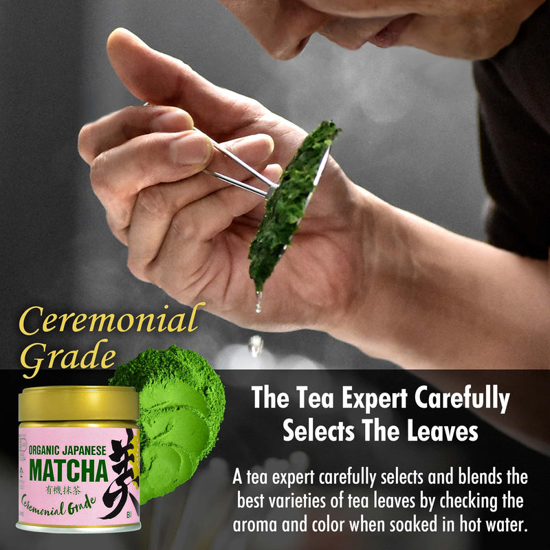 YAMASAN KYOTO UJI Japanese Ceremonial Grade Matcha, Matcha Green Tea Powder, 100％ Authentic Japanese Origin, From Uji Kyoto, Japan (30g)
