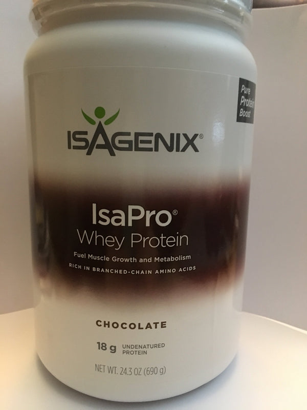 Isagenix Isapro Whey Protein Chocolate Canister (24.3oz) 30 Servings