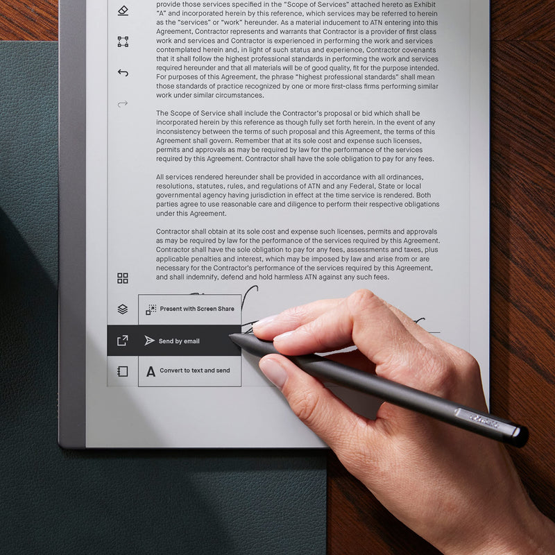 reMarkable 2 - New Generation Paper Tablet (+ Marker Plus with Eraser) Take notes on a screen that looks like paper; convert them into text; access your notes on all devices