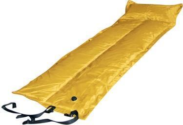 Trailblazer Self-Inflatable Foldable Air Mattress With Pillow - YELLOW