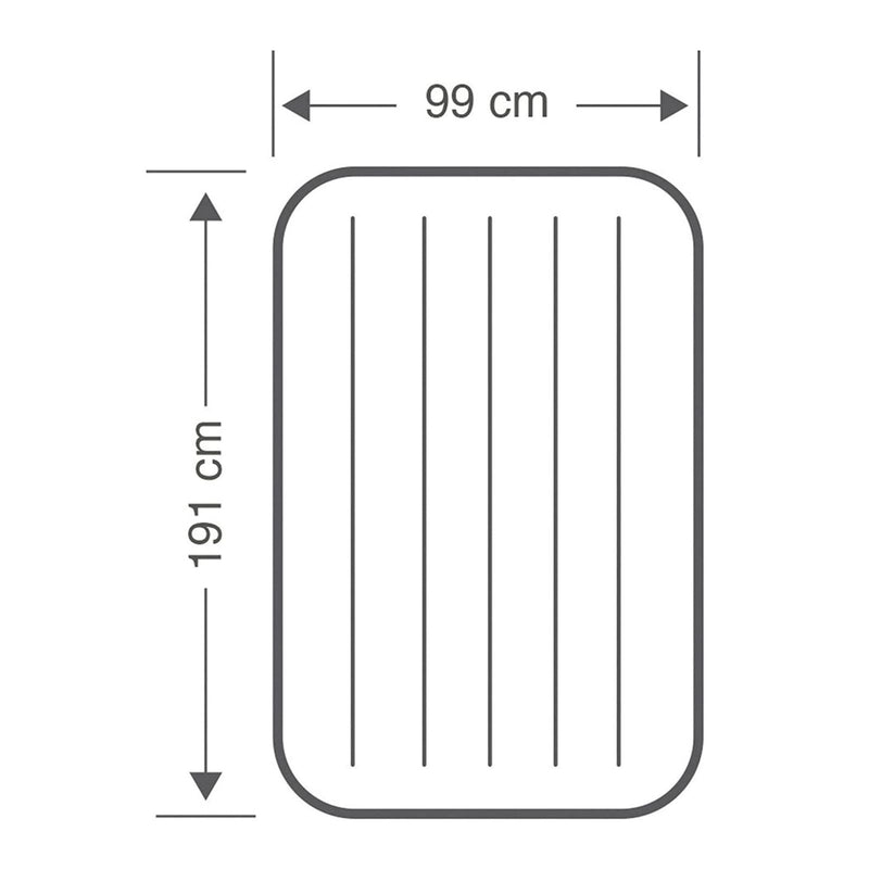 Twin Dura-Beam Prestige Air Bed Built-In USB Electric Pump for Easy Inflation and Deflation