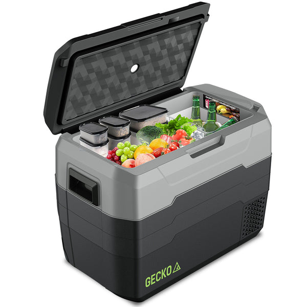 GECKO 40L Portable Fridge Freezer 12V/24V/240V for Camping, Car, Caravan, Boats