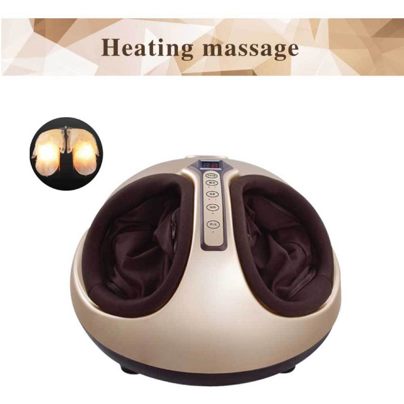 Foot Massager Machine Gold 3D Shiatsu Heat Kneading Pressing Relax Home Massage