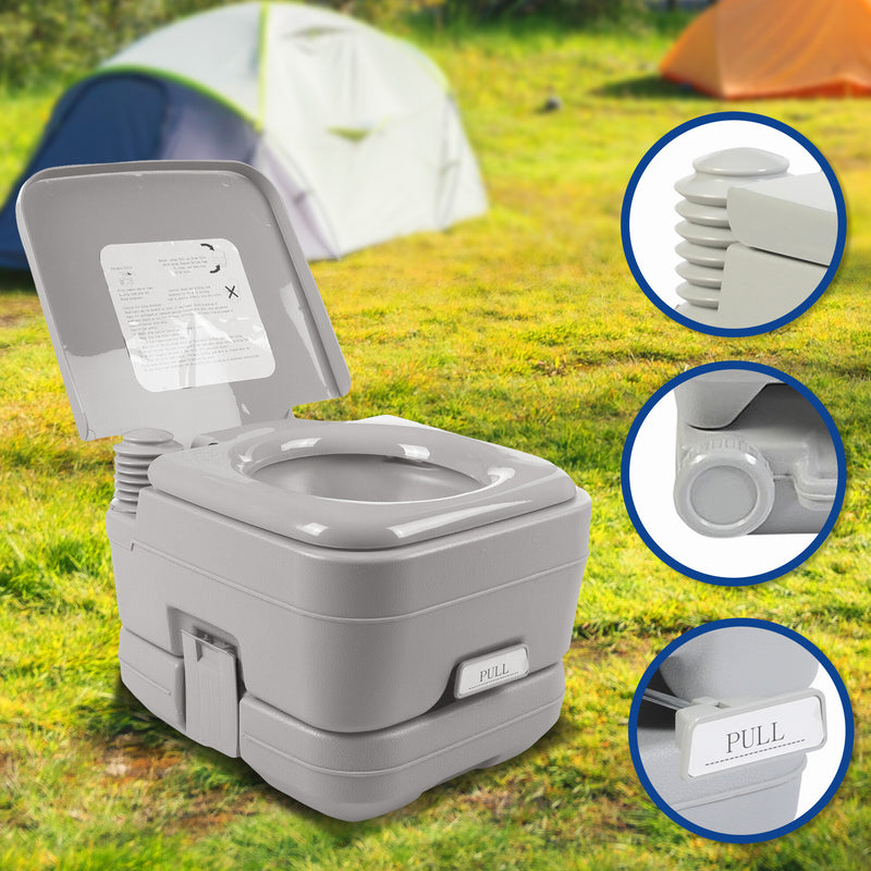 Wallaroo 10l Camping Portable Toilet