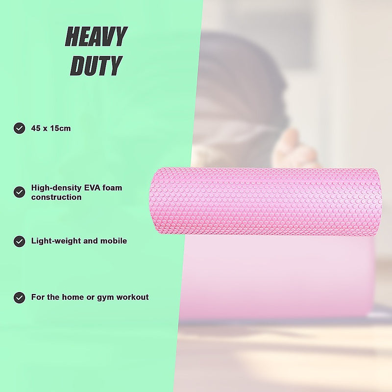 45 x 15cm Physio Yoga Pilates Foam Roller