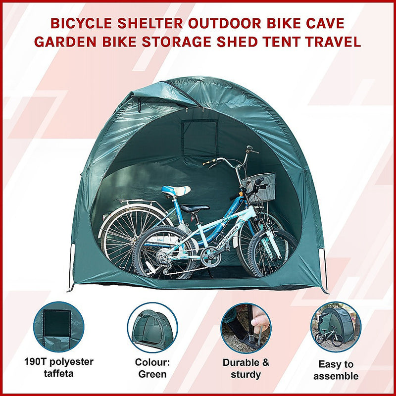 Bicycle Shelter Outdoor Bike Cave Garden Bike Storage Shed Tent Travel