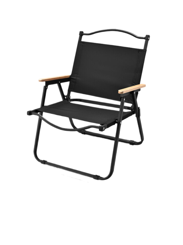 Portable camping Cryt chair-carbon steel black 60*52*42cm