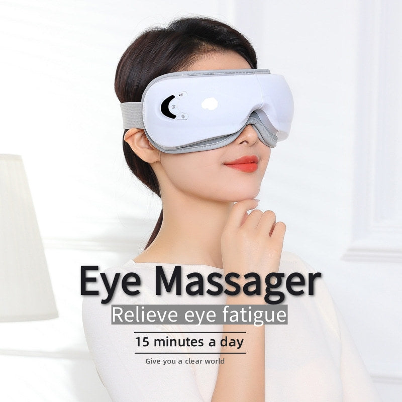 Eye Massager with Vibration and Heat Compression - Air Pressure Eye Therapy Device for Relaxation and Eye Care