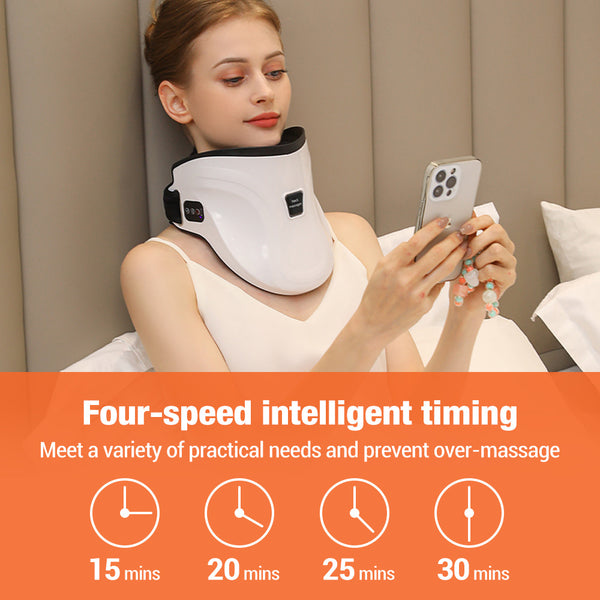 Electric Heated Neck Massager with Carbon Fiber Infrared Therapy & Customizable Temperatures