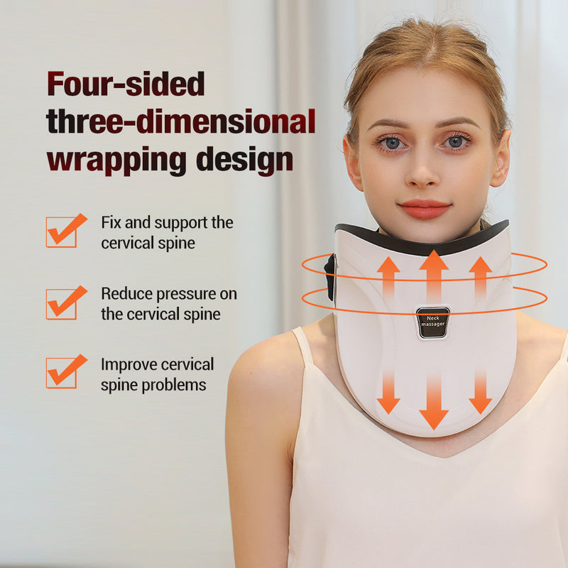 Electric Heated Neck Massager with Carbon Fiber Infrared Therapy & Customizable Temperatures