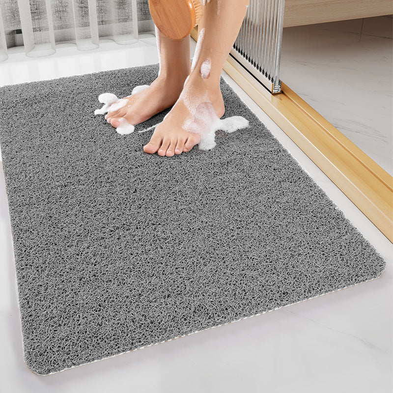 Gray Non-Slip Loofah-Style Bathroom Mat – Quick-Dry and Soft 40*60cm