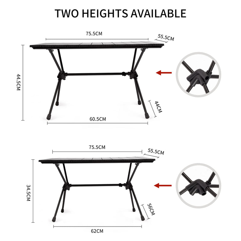 Naturehike Camping Detachable Table with Aluminum Alloy Material, Portable, Lightweight, Outdoor Furniture for Camping, Picnic, Hiking, and Other Outdoor Activities