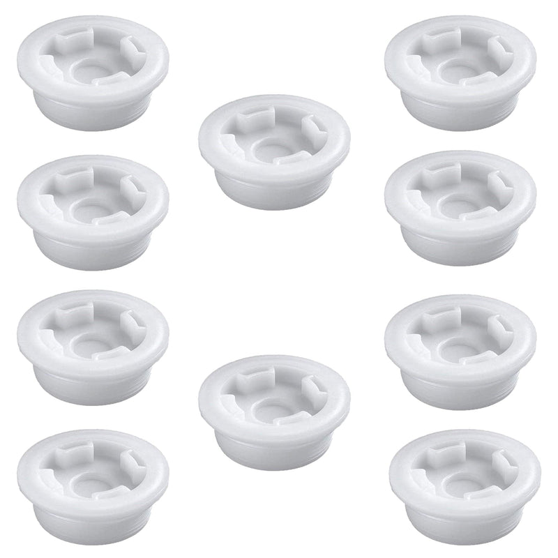 10 Pack of 2” Fine Thread bung caps for 55 gallon drum with 3/4" knockout | NPT Barrel bung cap for drums and totes | Bung hole cap fits poly drums and fine thread IBC tote caps with 2" openings