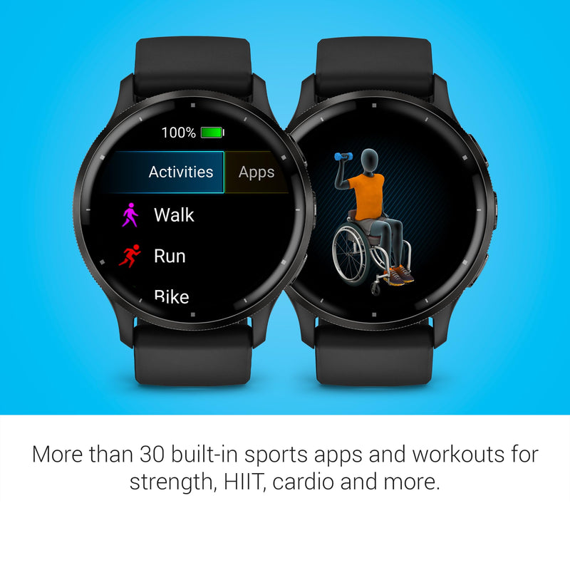 Garmin Venu 3, GPS Smartwatch, AMOLED Display, Advanced Health and Fitness Features, Up to 14 Days of Battery, Black