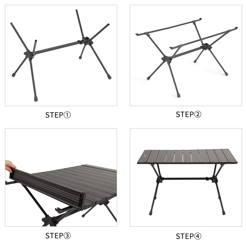 Naturehike Camping Detachable Table with Aluminum Alloy Material, Portable, Lightweight, Outdoor Furniture for Camping, Picnic, Hiking, and Other Outdoor Activities