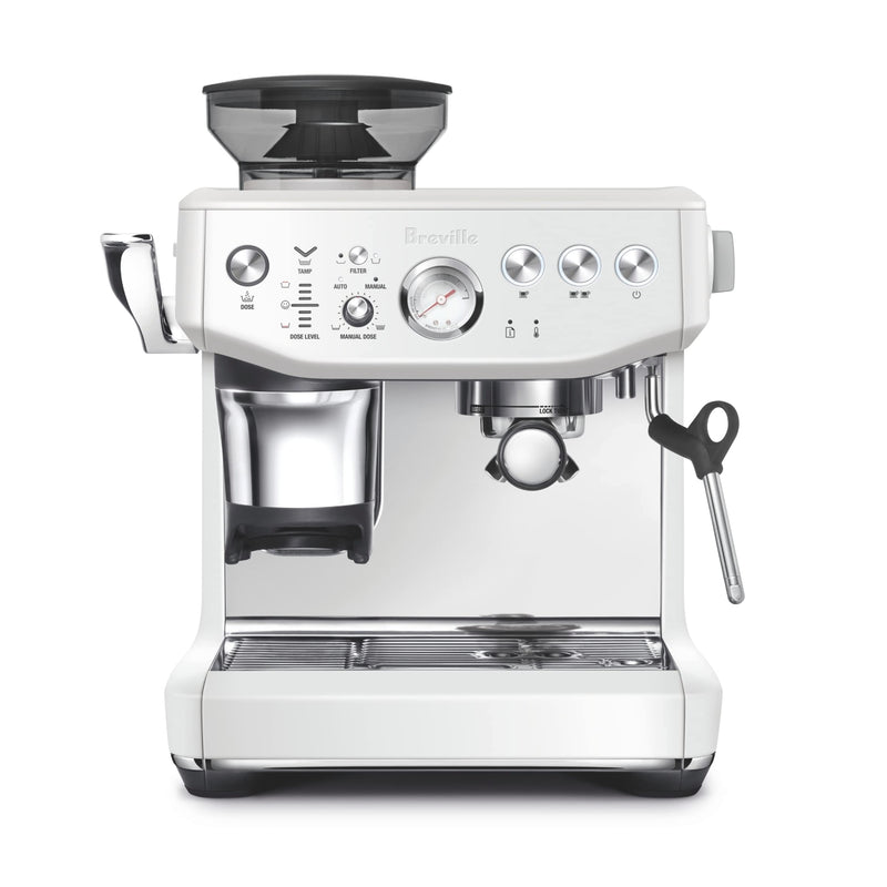 Breville the Barista Express Impress Espresso Machine, Sea Salt, BES876SST